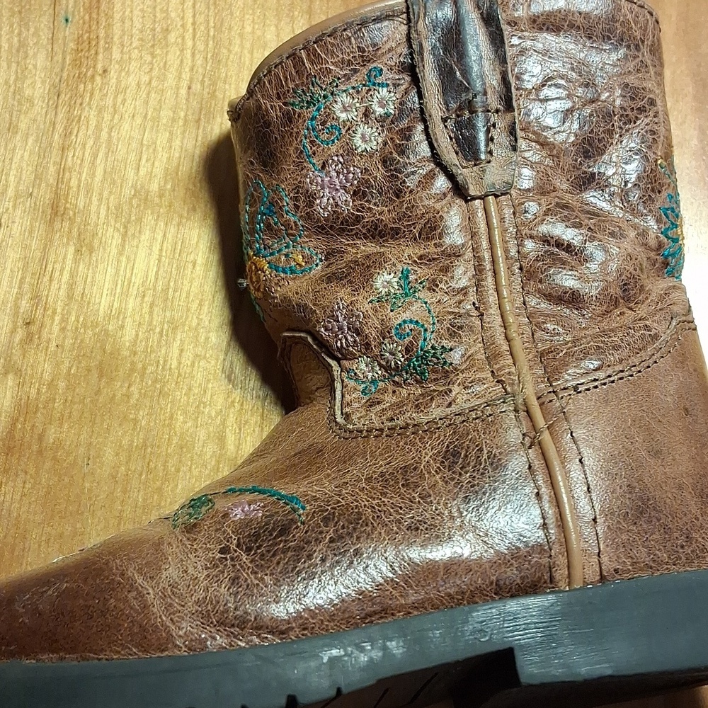 Shyanne Kids Floral Boots Size 7 Toddler - Picture 3 of 10